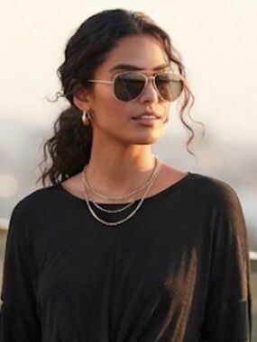 10 Crosby Derek Lam Black Long Sleeve Top